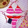 Bikinis sexis con estampado clásico para mujer, traje de baño con correa cruzada, traje de baño para mujer, Bikini de playa de verano para mujer, traje de baño