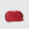 Högkvalitativ äkta läder handväska väska kvinnor mode datum kod serienummer marmont grossist gg458