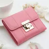 Women wallet Standard Wallets Soft cowhide billfold Zero purse Small Monochromatic Card bag Whole Short WT0126448972