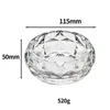 Crystal glass octagonal ashtray creative personality Gold Creative Circular Simple Home Living Room Decoration Ash trays