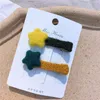 Hair Accessories Plush Star Shaped Pins For Toddlers Girls Soft Velvet Clips Grips Cute Barrettes Decoration