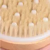 Bath Brushes Dry Skin Body Soft Natural Bristle SPA Wooden Shower Brush without Handle Bathroom Accessories