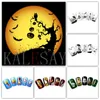 Stickers & Decals DIY Halloween Nail Sticker For Manicure Design Back Glue Fearsome Pumpkin Decoration Art Nails Wraps Prud22