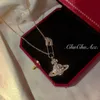 Planeta colar para mulheres strass clipe de papel pingente gargantilhas criativo feminino saturns pino colares jóias presentes5579933