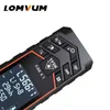 Lomvum Laser RangeFinders Bluetooth Laser Distance Meter USB RECHARGEABLE Digital Handheld 120m 100m 80m 50m Elektrisk nivellering 210728