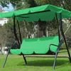 Camp Furniture 3 stoel swing luifels kussen deksel set patio stoel hangmat vervanging waterdichte tuin buiten9498684