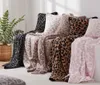 Luipaard Zebra gebreide Jacquard Pillowcase Barefoot kussen Droomdeken Sofa Cushion Super Soft 100 Polyester MicroFiber5665747