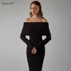 Body Woman Party Dresses Sexig Outfit Female Sheath Casual Långärmad Elegant Bandage Ladies Kläder 23591p 210712