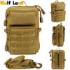 Taktisk EDC Bag Pouch Universal Army Militär Zipper Molle Hip Waist Pocket Utomhus Camping Jakt Tillbehör Bröst S 220216