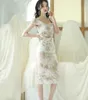夏のファッションエレガントな女性ビンテージセクシーなスクエアネックプリントボディコンシースドレス鉛筆vestidos 210531