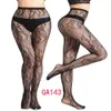 Plus size Fishnet Tights Stockings Netting Ladies Mesh Women Lingerie white Lace Decoration Tight Stocking sexy clothes X0521