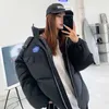 winter down cotton jacket ladies Korean loose thick hooded long-sleeved candy-colored plus size warm parka coat 210910