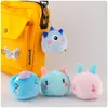 Cute 8cm Anime Expression 10 style Plush Keychains Toy Geometry Monster Toys Unicorn Soft Dolls Pillow Kids Baby Gift Children's Bed Room Decorationde compression