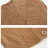 Autumn Women Ribbed Knitted Cotton Sweater Short Cardigan Long Flare Sleeve Ladies Soft Outwear Female 10937 210508