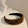 Brown Headwraps Designer Bandeau F Lettres Bandeau Designer Accessoires Cheveux Cerceaux Headwrap Femme Luxurys Designers Bijoux De Luxe