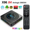 X96 x 4 Android 11.0スマートテレビボックスAmlogic S905X4 4GB 64GBクワッドコア2.4G / 5GデュアルバンドWiFi 8Kメディアプレーヤーセットトップボックス4G32G