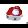 LEDライトサンタクロース鹿の雪のデザインクリスマス帽子の休日の用品L27OT