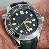 セラミックベゼルラグジュアリーウォッチ最高品質50th Limited Mens Men Automatic Watches Mechanical Movement Blue 300腕時計WistWatch