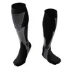 Compression Knee High socks outdoor sport Running Nursing Marathon stockings for women men white black blue