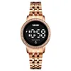 Zegarek Skmei LED Rhinestone Touch Screen Watch Wathood Female Clock Luxury Ladies Digital Relogio Feminino 1669