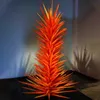 prachtige oranje vloerlamp indoor decoratieve handgeblazen Murano glazen vloer staande lichten hotel item type luxe kunstambachten 24 bij 60 inch