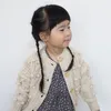 JY Korean Australia Quality Kids Girls Sweaters Cardigans High-End Designer Balls Front Knappar Barn Vår Höst Princess Coat 240 Z2