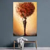 Schilderijen Zwarte Afrikaanse Vrouw Abstract Canvas Posters En Prints Gouden Wild-Curl Up Op De Wall Art Pictures2539