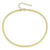 Colar Gargantilha Cor Dourada Corrente Lâmina Para Mulheres Simples Clavícula Corrente Serpente Minimalista Joias Colar Gargantilha Collier Femme Y0420