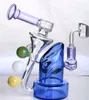 Hookahs Glass Bong Dabsパーコレータサイクロンヘリックス水道管複雑なリサイクル業者の水道石油リグ