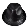 Kış Hakiki Deri Geniş Brim Stetson Fedoras İngiliz Erkekler Için Şapkalar/Kadınlar Beyefendi Siyah 55-61 cm Gömme Caz Hip-Gorras