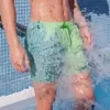 Pantalones cortos para hombres Cambio de color Nadar para niños Trajes de baño de secado rápido Natación de playa Troncos de decoloración de agua