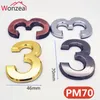 Other Door Hardware 70mm 0123456789 Modern Plate Plaque Number House El Address Digits Sticker Sign ABS Plastic