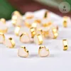 Copper Plated Rubber Earring Back Silicone Round Ear Plug Blocked Caps Earrings Backs Stoppers For DIY Jewelry Findings Making