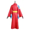 Anime One Piece Kazunokuni Costume Monkey D. Luffy Cosplay Kimono Suit Japanese Clothes Costumes Halloween Carnival Y0913