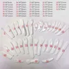 100pcs / lot mini cucchiai di cucchiai cosmetici stoccapo monouso bianco spatole 50mm crema strumento di plastica piccolo