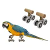 2pcs Skate Mini Roller Ice Skates For Small Medium Parrot Pet Intelligence Training Puzzle Toys Bird Supplies