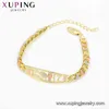 75468 xuping jóias personalizadas luz luxo simples elegante charme moda virgem mary rosa senhora bracelete