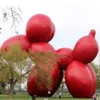 Meraviglioso Cane Gonfiabile Gigante Arancione Rosso Con Palloncino Animale Del Fumetto Del Ventilatore Per La Decorazione Del Parco