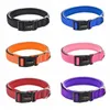 Nylon reflecterende hondenkraag met veiligheidslot verstelbare riem lumineuze fluorescerende kleine middelgrote en grote honden kragen riemen