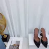 Летние высокие тапочки на высоком каблуке Женщины внешняя одежда Патентная кожа заостренные носки сандалии сексуальные вечеринки платье обувь насосы 2021