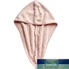 Salon pour femmes avec bouton Bonnet de douche Doux rapide absorbant l'eau Voyage Accueil Coral Fleece Wrap Épais Séchage des cheveux Serviette Salle de bains1 Prix usine Conception experte Qualité