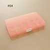 Transparent Plastic Siatka Box Odpinany Przechowywanie Organizator Biżuteria Pudełka do Koraliki Kolczyk Pierścienie Klasyfikowane Wyświetlacz Prostokąt Case Container