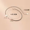 100% 925 Sterling décoration pied bracelets de cheville réglable femme 2021 Thai argent Bracelet sur la jambe chaîne bijoux de mode