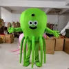 Halloween roze groene octopus mascotte kostuum hoge kwaliteit aanpassen cartoon pluche dier anime thema karakter volwassen maat kerstcarnaval fancy jurk