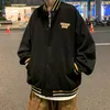 Harajuku زوجين سترة الشارع البيسبول واحد الصدر الرجعية الخريف أزياء الكورية Ropa de Hombre Coat Men De50JK جاكيتات الرجال