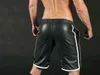 Men's Leather Basketball Shorts Available In 3 Colours H1210