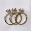 Women Designer Ring Romantic Zircon Shining Princess Rings Round Oval Stone Wedding Bridal Fashion Jewelry for Woman6942595
