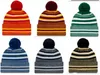 新しいクリスマスのサイドラインビーニー帽子アメリカンフットボール32チームスポーツウィンターサイドラインニットキャップビーニーニット帽卸売