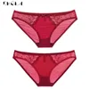 3 Pcs/lot Low-Rise Panties Plus Size XXL XL L M Underwear White Sexy Panty Embroidery Lace Briefs Hollow Out Comfortable 211021