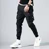 Luxury-Hip Hop Men Pantalones Hombre High Street Kpop Casual Cargo Pants with Many Pockets Joggers Modis Streetwear Trousers Harajuku